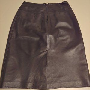 Danier Black Leather Skirt